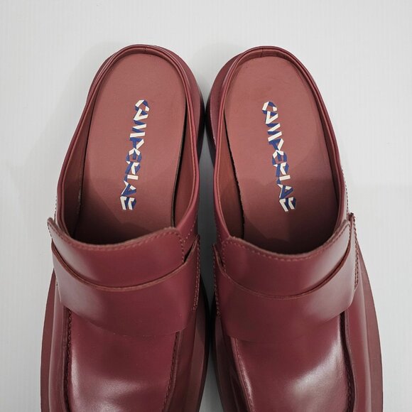 NEW Camper Mil 1978 Mule Loafer Womens EU 40 Red Leather Slide Backless Slip On - Picture 7 of 13